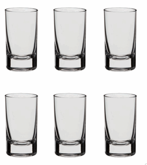 DARTINGTON CRYSTAL BAR ESSENTIALS SHOT GLASSES (6 PACK)